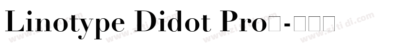 Linotype Didot Pro下字体转换